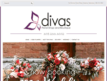 Tablet Screenshot of divasfloralshop.com